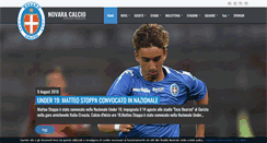 Desktop Screenshot of novaracalcio.com